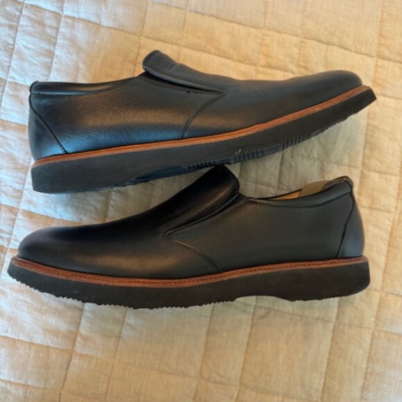 Samuel Hubbard Men’s Black Leather Slip-On Shoes – Size 12 – Made in Portugal main image 6